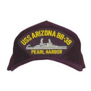 USS Arizona BB-39 Pearl Harbor Cap (Dark Navy)