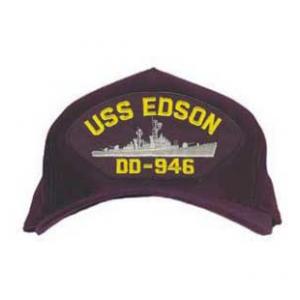 USS Edson DD-946 Cap (Dark Navy) (Direct Embroidered)