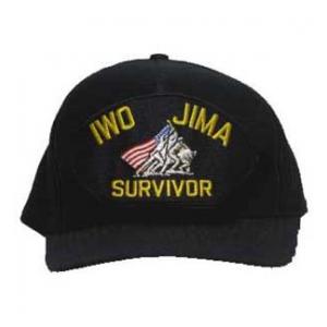 Iwo Jima Survivor Cap with Memorial