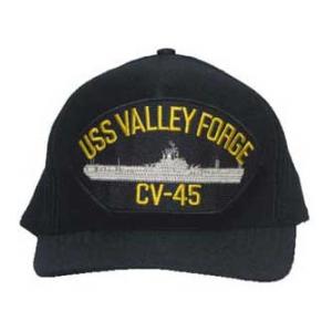 USS Valley Forge CV-45 Cap (Dark Navy) (Direct Embroidered)