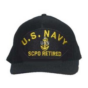 U. S. Navy SCPO Retired with Anchor (Dark Navy)