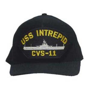 USS Intrepid CVS-11 Cap (Dark Navy) (Direct Embroidered)