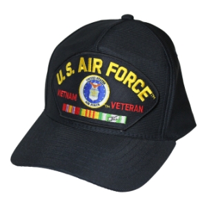 Air Force Vietnam Veteran Cap with 3 Ribbons and Emblem