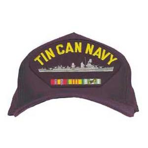 Tin Can Navy Cap with Ribbons (Dark Navy)