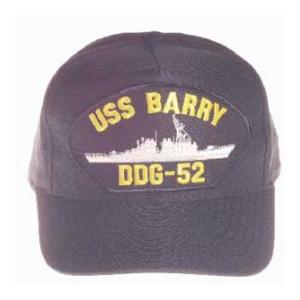 USS Barry DDG-52 Cap (Dark Navy) (Direct Embroidered)