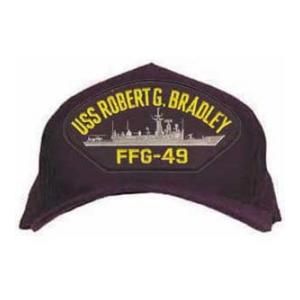 USS Robert G. Bradley FFG-49 Cap (Dark Navy) (Direct Embroidered)