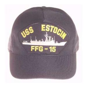 USS Estocin FFG-15 Cap (Dark Navy) (Direct Embroidered)
