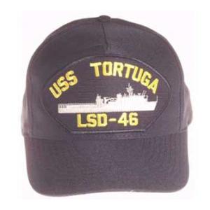 USS Tortuga LSD-46 Cap (Dark Navy) (Direct Embroidered)