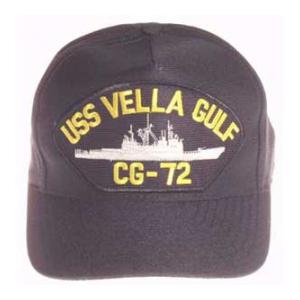 USS Vella Gulf CG-72 Cap (Dark Navy) (Direct Embroidered)
