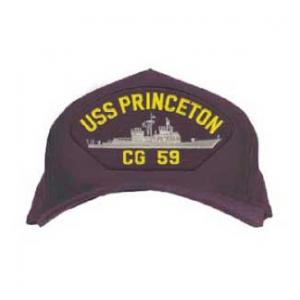 USS Princeton CG-59 Cap (Dark Navy) (Direct Embroidered)