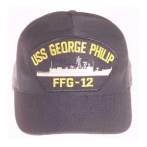 USS George Philip FFG-12 Cap (Dark Navy) (Direct Embroidered)
