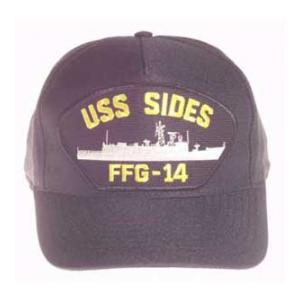 USS Sides FFG-14 Cap (Dark Navy) (Direct Embroidered)