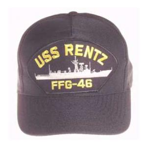 USS Rentz FFG-46 Cap (Dark Navy) (Direct Embroidered)