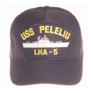 USS Peleliu LHA-5 Cap (Dark Navy) (Direct Embroidered)