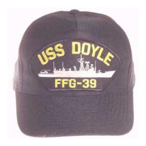 USS Doyle FFG-39 Cap (Dark Navy) (Direct Embroidered)
