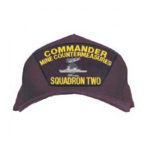Commander Mine Countermeasures Squadron Two Cap with Emblem (Dark Navy)