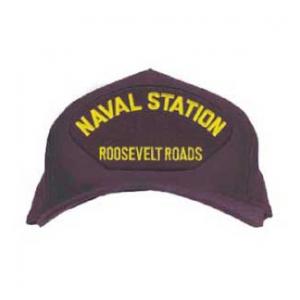 Naval Station - Roosevelt Roads Cap (Dark Navy) (Direct Embroidered)
