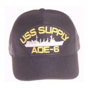 USS Supply AOE-6 Cap (Dark Navy) (Direct Embroidered)