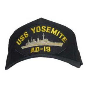 USS Yosemite AD-19 Cap (Dark navy) (Direct Embroidered)