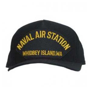 Naval Air Station - Whidbey Island, WA Cap (Dark Navy) (Direct Embroidered)