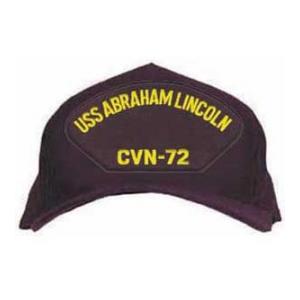 USS Abraham Lincoln CVN-72 Cap (Dark Navy) (Direct Embroidered)