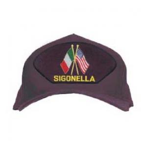 Sigonella Cap with Flags (Dark Navy)