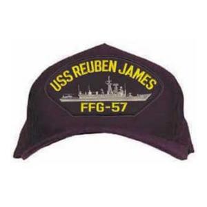 USS Reuben James FFG-57 Cap (Dark Navy) (Direct Embroidered)