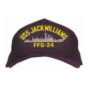 USS Jack Williams FFG-24 Cap (Dark Navy) (Direct Embroidered)
