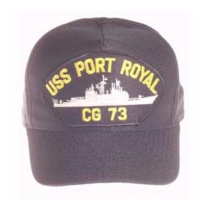 USS Port Royal CG-73 Cap (Dark Navy) (Direct Embroidered)