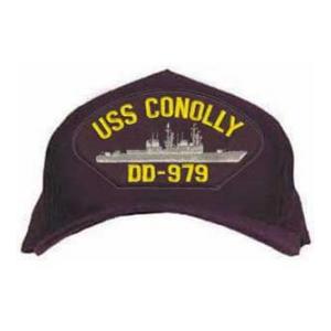 USS Conolly DD-979 Cap (Dark Navy) (Direct Embroidered)
