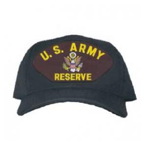 Army Reserve Cap (Black) (Direct Embroidered)