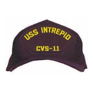 USS Intrepid CVS-11 Cap (Dark Navy) (Direct Embroidered)