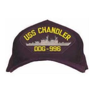 USS Chandler DDG-996 Cap (Dark Navy) (Direct Embroidered)