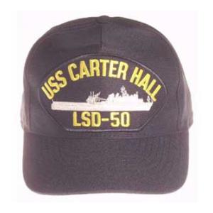 USS Carter Hall LSD-50 Cap (Dark Navy)