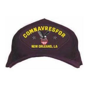COMNAVRESFOR New Orleans, LA Cap with Emblem (Dark Navy)
