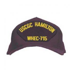 USCGC Hamilton WHEC-715 Cap Letters Only (Dark Navy) (Direct Embroidered)