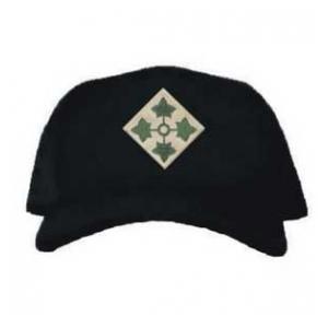 Cap with 4th Infantry Division Patch (Black)