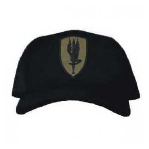 Cap with 1st Aviation Brigade Patch Subdued (Black)