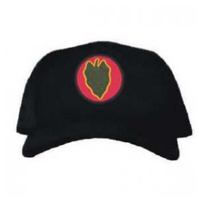 Cap with 24th Infantry Division Patch (Black)