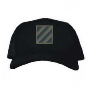 Cap with 3rd Infantry Division Patch Subdued (Black)