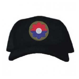 Cap with 9th Infantry Division Patch (Black)