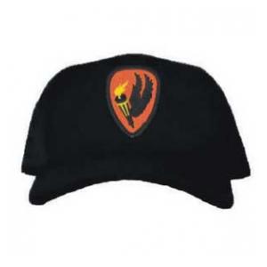 Cap with Aviation School Patch (Black)