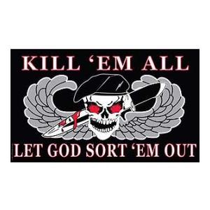Airborne Flag (Kill em all) (3' x 5')
