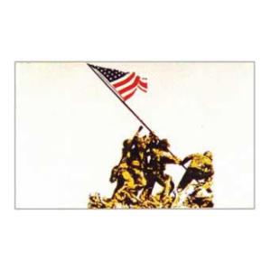 Iwo Jima Flag (White) (3' x 5')