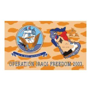 Navy Iraqi Freedom Flag (3' X 5')