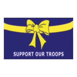 Support Our Troops with Yellow RIbbon Flag (3' x 5')