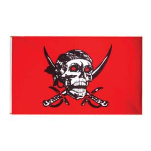 Crimson Pirates Flag (3' x 5')