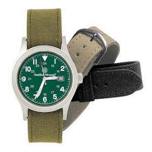 Smith & Wesson® Military Watch with Three Straps (Olive Drab Face)