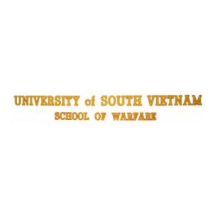University of South Vietnam School of Warfare Outside Window Decal