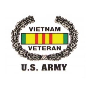 Vietnam Veteran Wreath U.S. Army Inside Window Decal